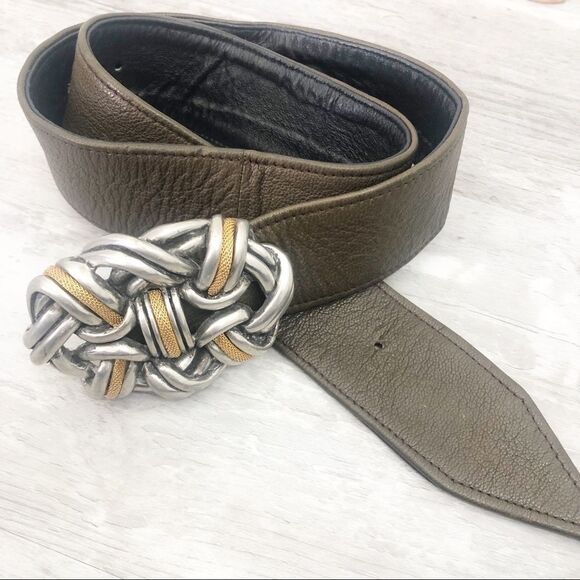 BOHO Twisted Buckle Belt - Picture 1 of 7